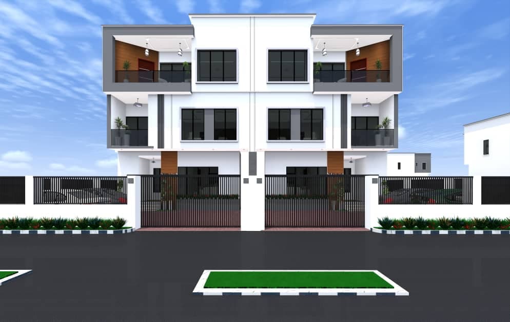 Modern architecture with glass and steel structures