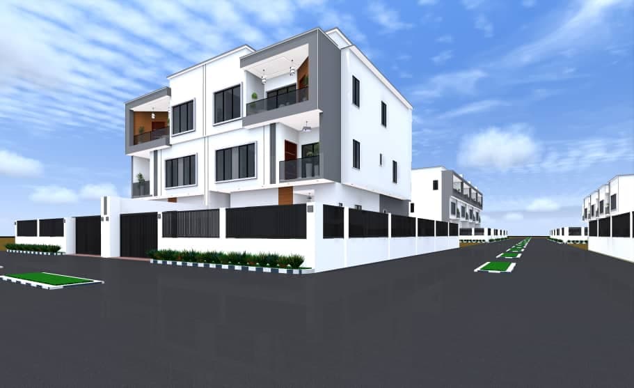 Futuristic museum design with curved surfaces