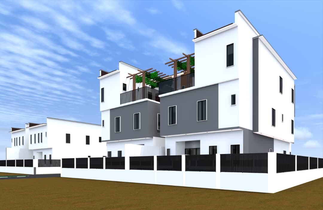 Brutalist architectural style with raw concrete elements